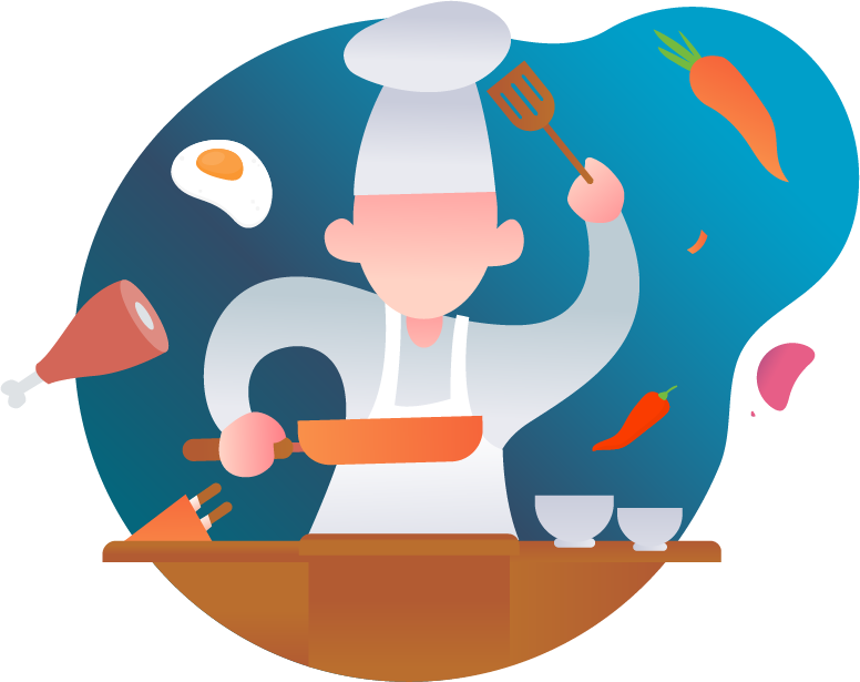 Chef cocinando